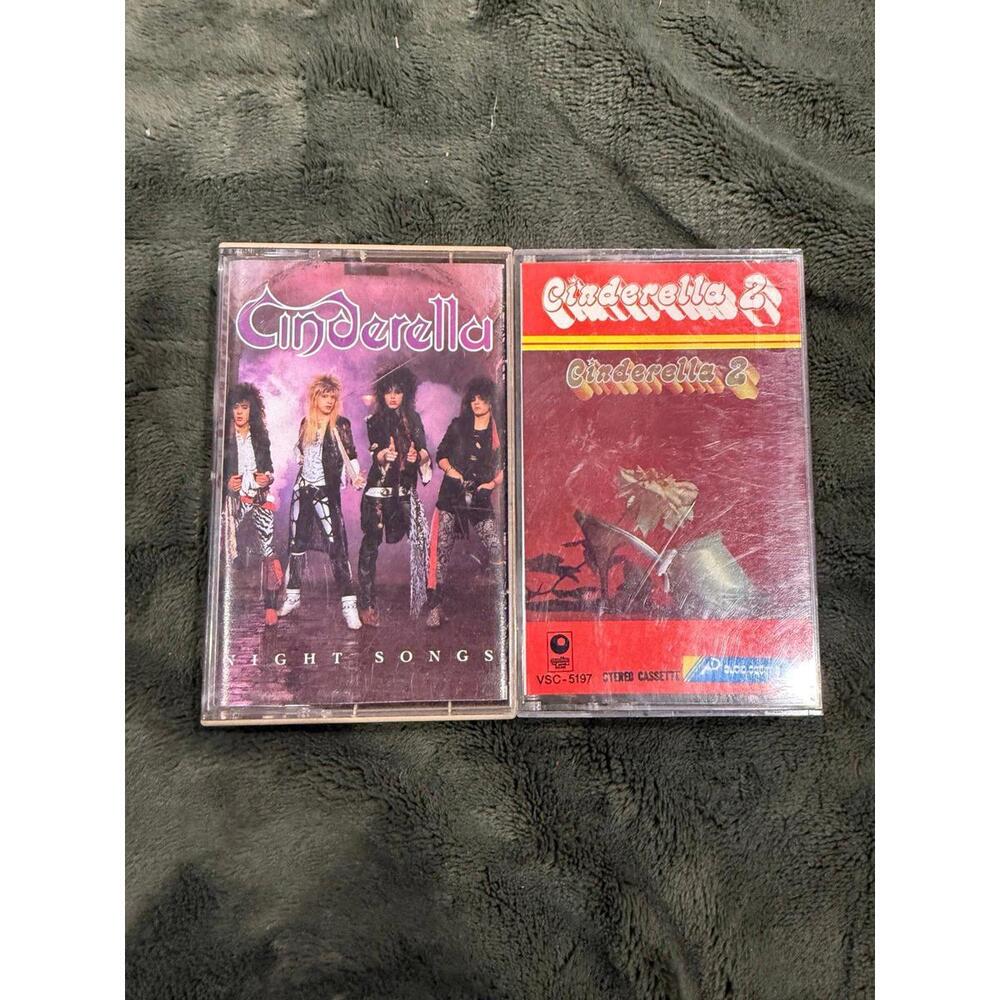 Lot of 2 VTG CINDERELLA cassettes